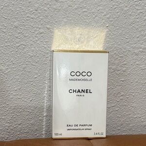 CHANEL Coco Mademoiselle Box - White & Gold Accents